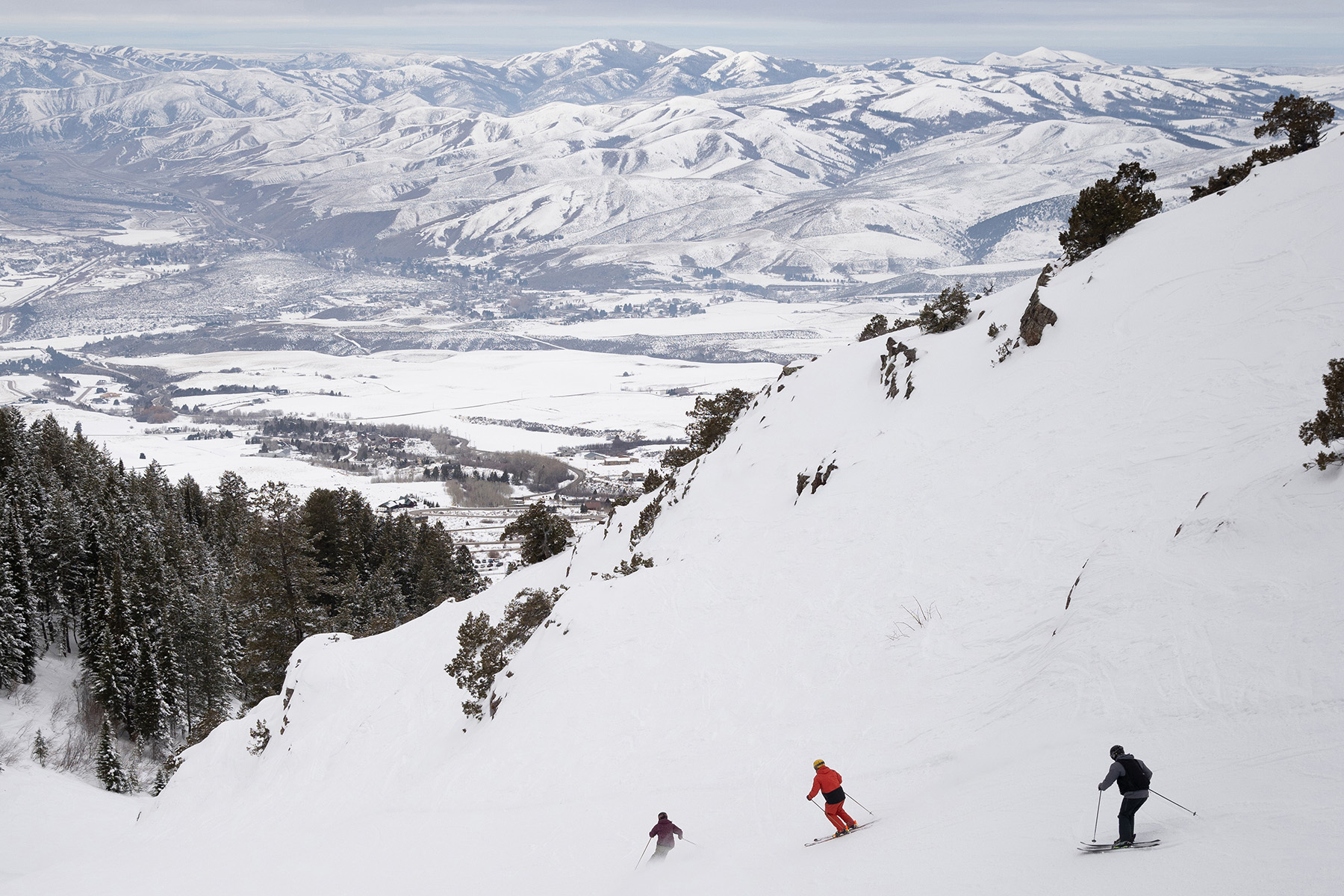 Upper Green runs at Pebble Creek Ski Area