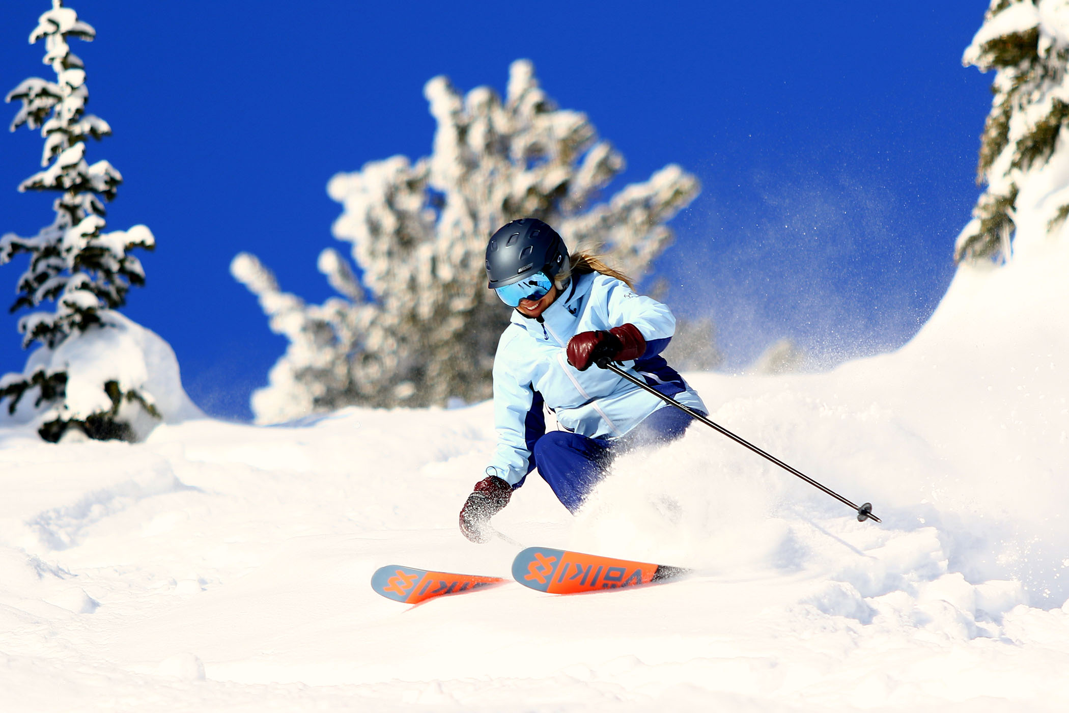 Female Skier at Brundage Mountain Resort